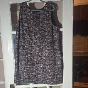Talbots Multicolor Tweed Mini Dress